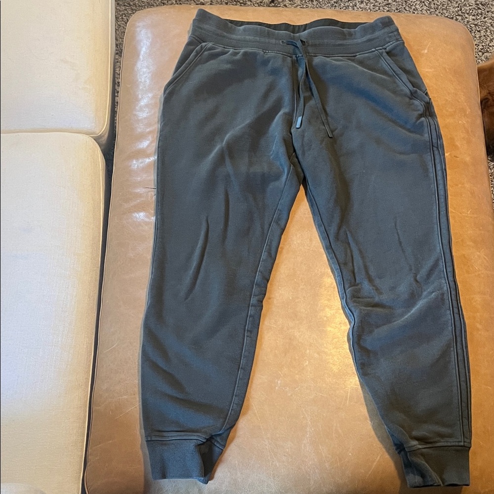 Lululemon Green Scuba Jogger Pants